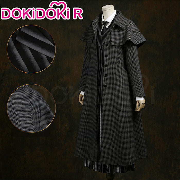 【Size XS-2XL】DokiDoki-R TV Cosplay Costume School Uniform Halloween Outfit Black Coat