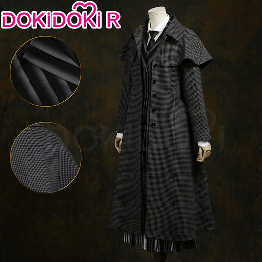 【Size XS-2XL】DokiDoki-R TV Cosplay Costume School Uniform Halloween Outfit Black Coat