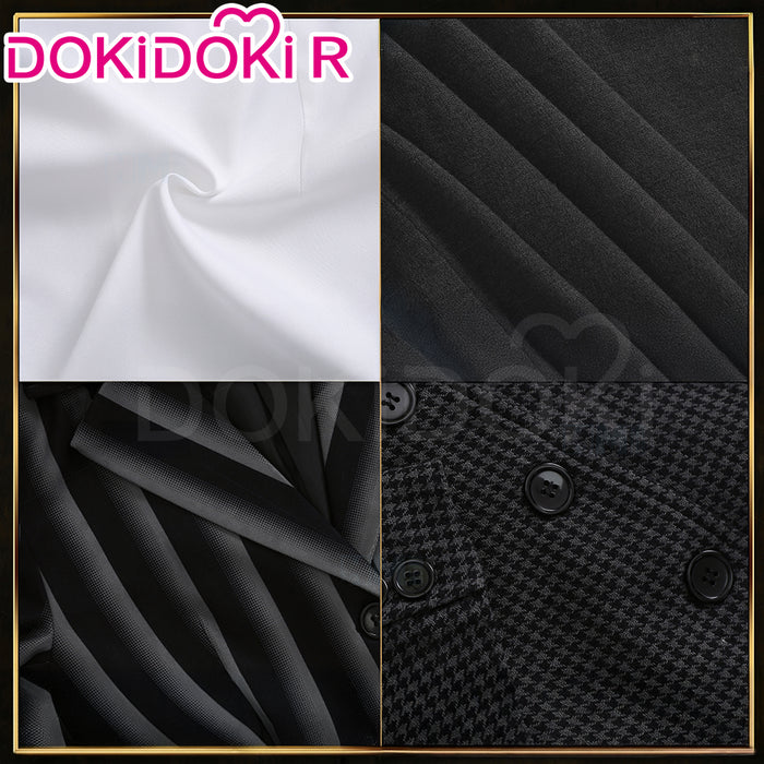 【Size XS-2XL】DokiDoki-R TV Cosplay Costume School Uniform Halloween Outfit Black Coat