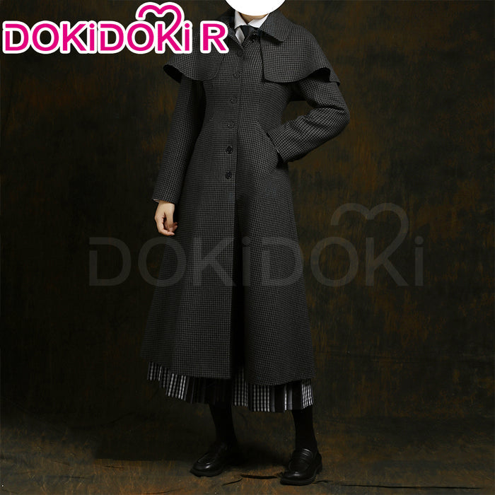 【Size XS-2XL】DokiDoki-R TV Cosplay Costume School Uniform Halloween Outfit Black Coat