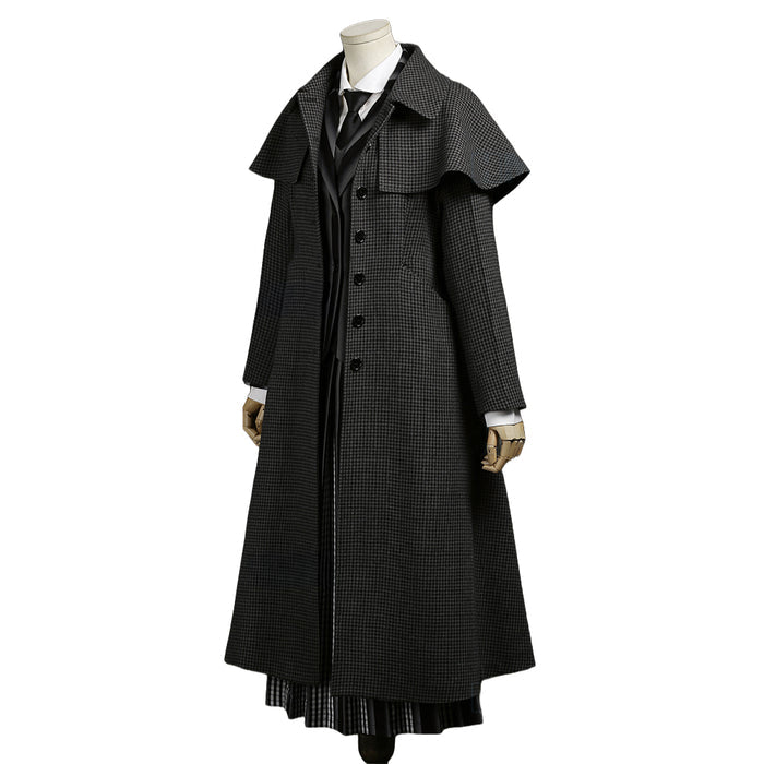 【Size XS-2XL】DokiDoki-R TV Cosplay Costume School Uniform Halloween Outfit Black Coat