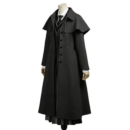 【Size XS-2XL】DokiDoki-R TV Cosplay Costume School Uniform Halloween Outfit Black Coat