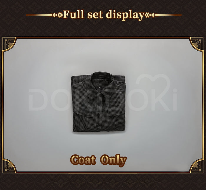 【Size XS-2XL】DokiDoki-R TV Cosplay Costume School Uniform Halloween Outfit Black Coat