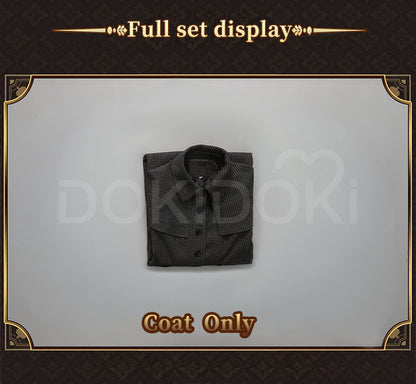 【Size XS-2XL】DokiDoki-R TV Cosplay Costume School Uniform Halloween Outfit Black Coat
