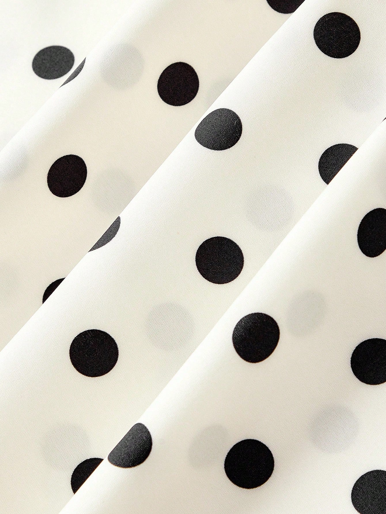 Skyraze Women's Contrast Color Black White Polka Dot Bow Tie Long Dress Vacation Summer 70s Retro Vintage Cottagecore Old Money Festa Junina Party Picnic