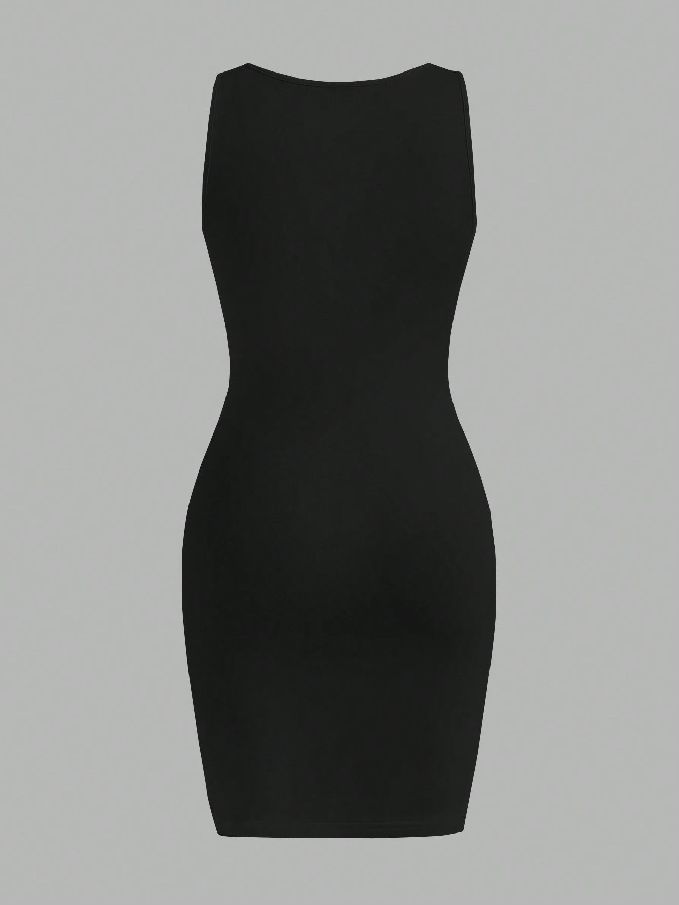 Slaydiva Women's Casual Sexy Simple Milano Print Sleeveless Thickly Strapped Bodycon Dress Suitable For Going Out Club Night Chic Dress Black And White Summer