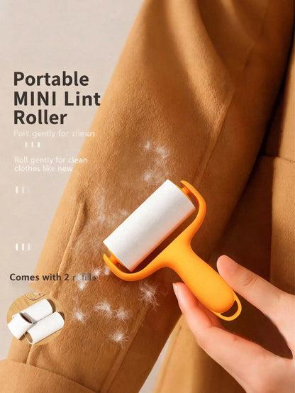 Small Tearable Lint Roller, Portable Household Cleaning Roller, High Adhesion Hair Removal Roller, Small Tearable Hair Remover, Clothing Hair Removal Roller, Tearable Hair Remover Suitable For Coats A