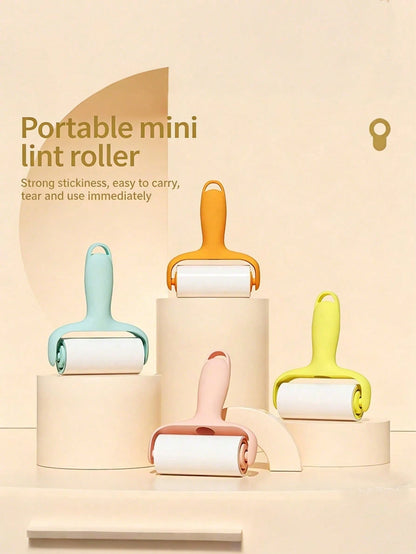 Small Tearable Lint Roller, Portable Household Cleaning Roller, High Adhesion Hair Removal Roller, Small Tearable Hair Remover, Clothing Hair Removal Roller, Tearable Hair Remover Suitable For Coats A