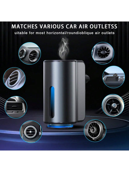 Smart Car Air Freshener- Upgraded Version, Includes 3 Bottles Of 10ml French Essential Oil, Enhanced Spray Effect, Long-Lasting Fragrance, Adjustable Intensity Car Aroma Device