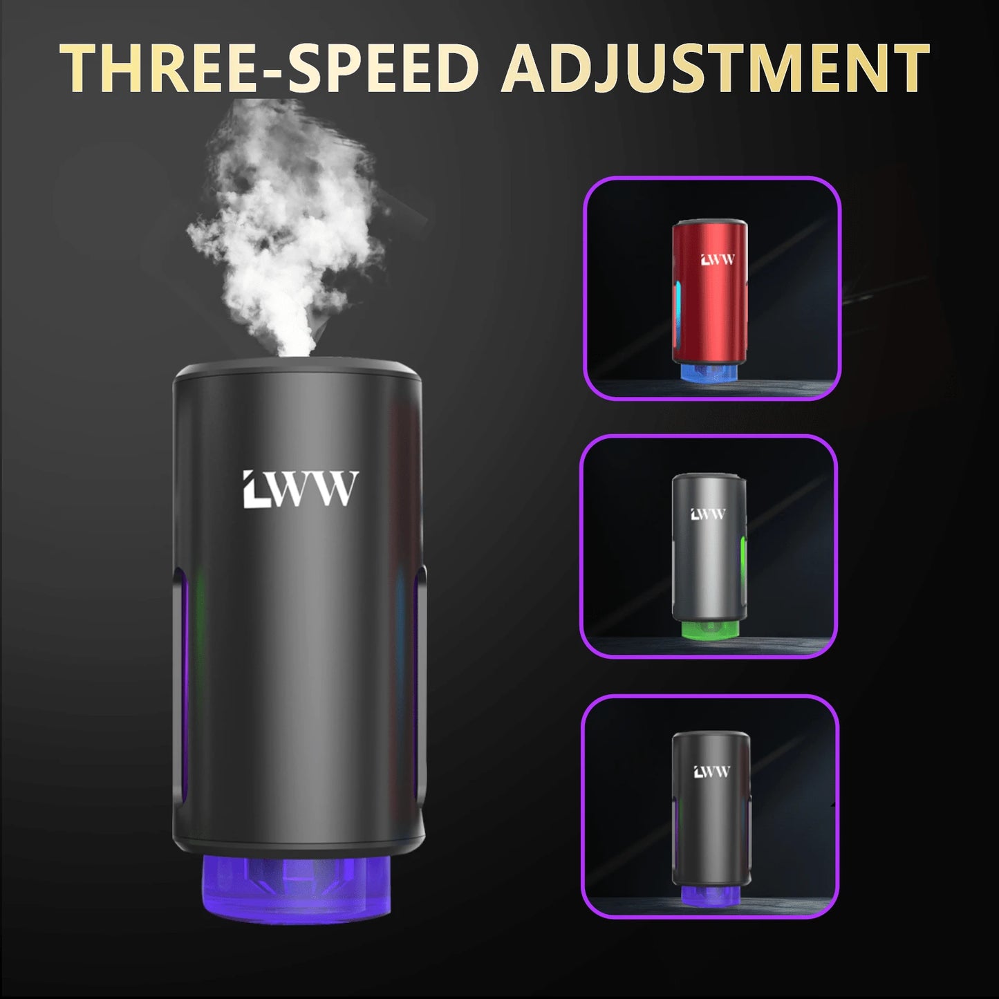 Smart Car Air Freshener- Upgraded Version, Includes 3 Bottles Of 10ml French Essential Oil, Enhanced Spray Effect, Long-Lasting Fragrance, Adjustable Intensity Car Aroma Device
