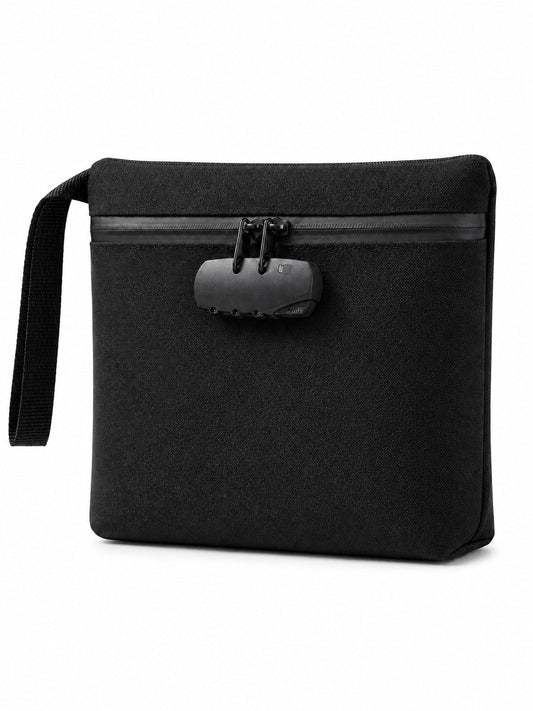 Smell Proof Bag With Combination Lock Set, Lockable Waterproof Travel Organizer For Odor-Free Storage & Everyday Use
