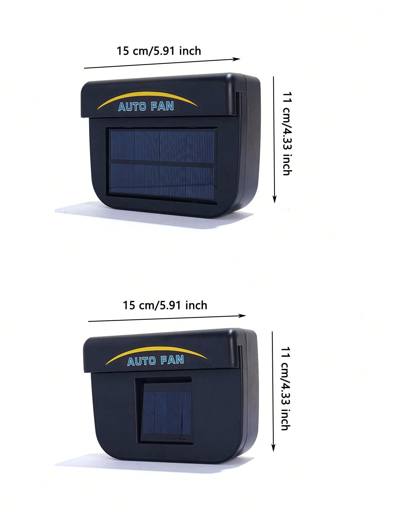 Solar Powered Car Ventilator Vehicle Exhaust Fan Window Automobile Cool Cooler Ventilation System Radiator For Windshield Air Circulation Solar/USB Powered Exhaust Radiator Fan Or Vehicle,Van, Truck