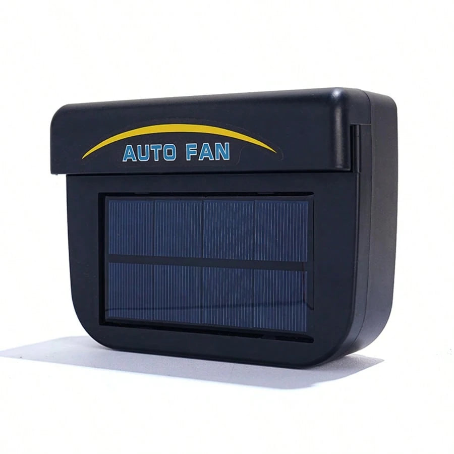 Solar Powered Car Ventilator Vehicle Exhaust Fan Window Automobile Cool Cooler Ventilation System Radiator For Windshield Air Circulation Solar/USB Powered Exhaust Radiator Fan Or Vehicle,Van, Truck