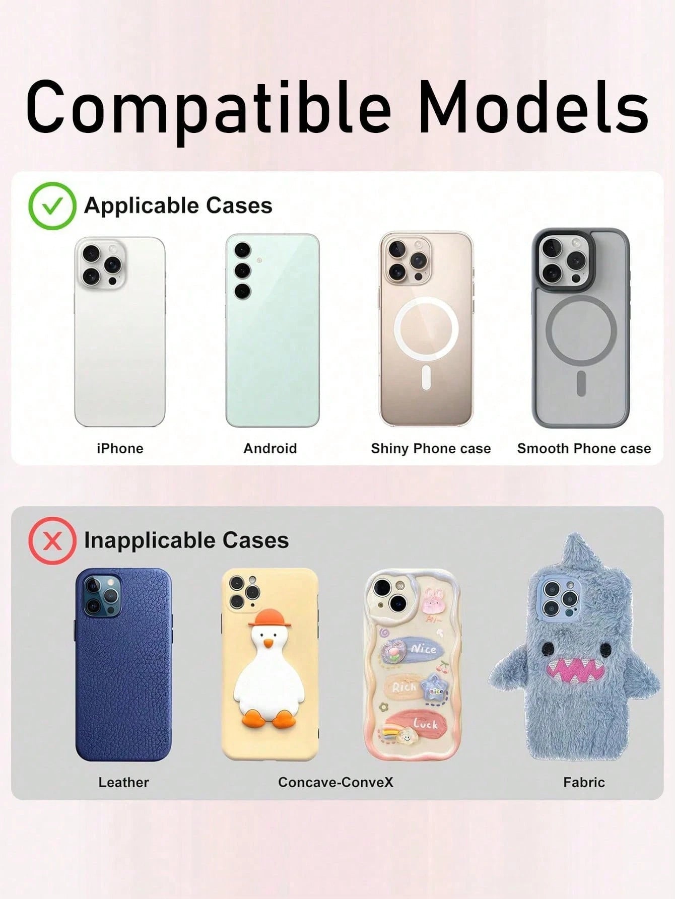 Solid Color Slouchy Phone Holder 40pcs Double-Sided Silicone Suction Cup Phone Holder, Compatible With Iphone And Android Phones, Adjustable Angle, Compact Design, Applicable For Makeup, Dance, Fitnes