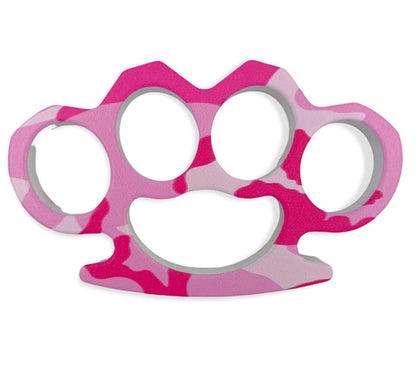 Heavy Duty Solid Steel Knuckle Duster Brass Knuckle - Camo - AnyTime Blades