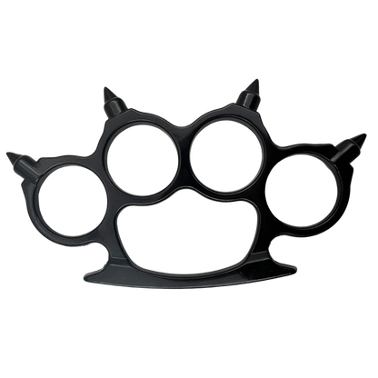 Solid Steel Knuckle Dusters - Spiked Brass Knuckles - Your Choice Color