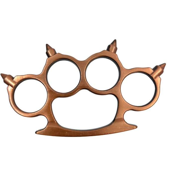 Solid Steel Knuckle Dusters - Spiked Brass Knuckles - Your Choice Color