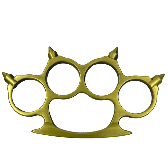Solid Steel Knuckle Dusters - Spiked Brass Knuckles - Your Choice Color