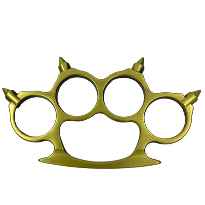 Solid Steel Knuckle Dusters - Spiked Brass Knuckles - Your Choice Color