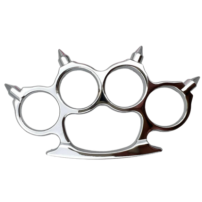 Solid Steel Knuckle Dusters - Spiked Brass Knuckles - Your Choice Color