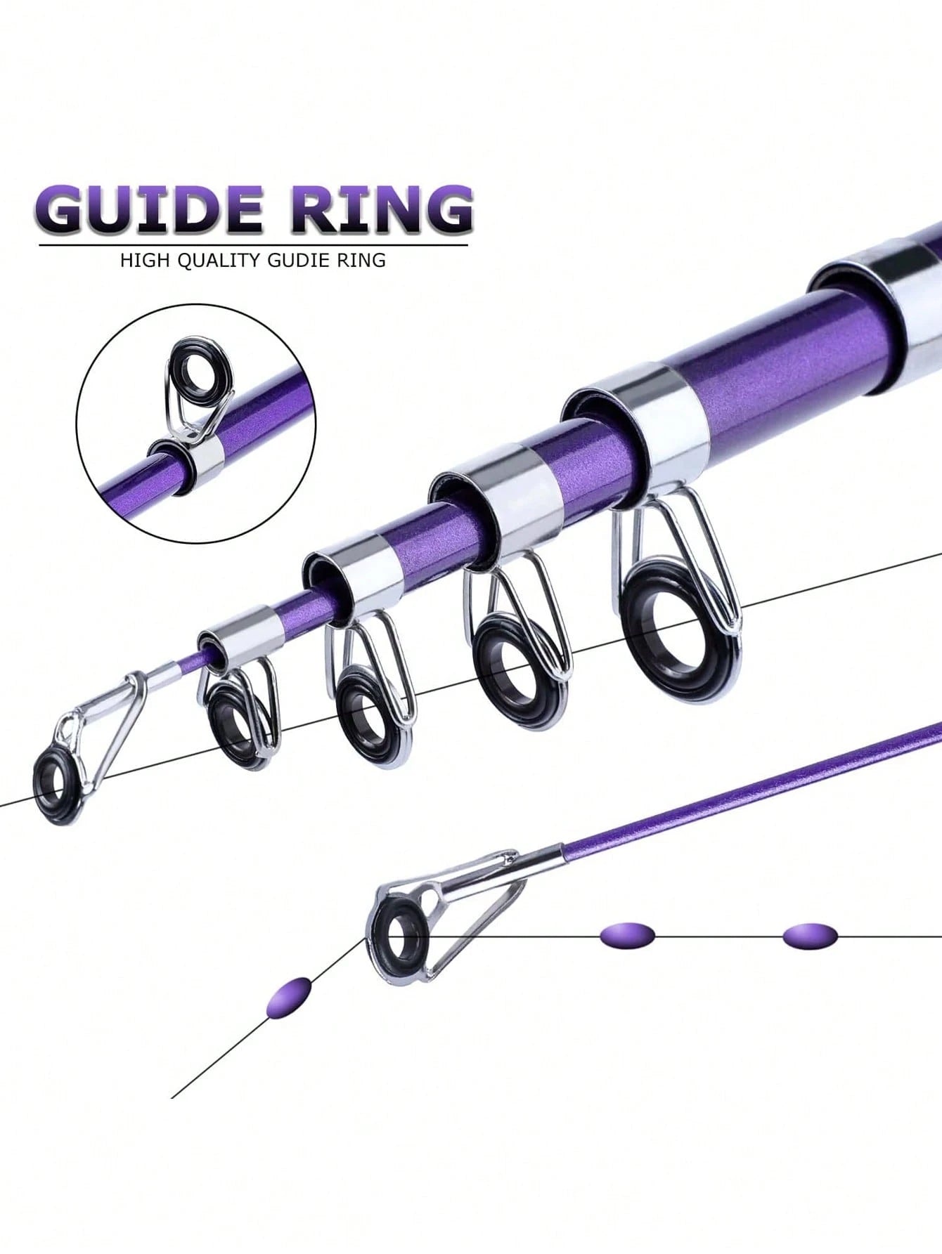 SOUGAYILANG Telescopic Fishing Rod Saltwater Fishing Rod Portable Travel Fishing