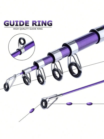 SOUGAYILANG Telescopic Fishing Rod Saltwater Fishing Rod Portable Travel Fishing