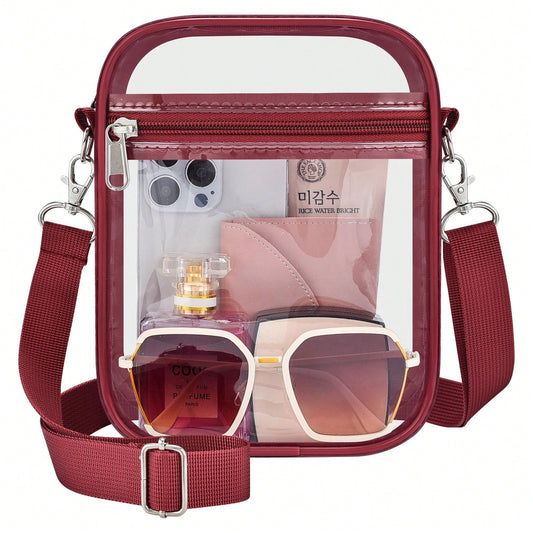 Sporting Clear Bag-Clear For Women Crossbody Messenger Bag For Concerts Sporting Events ﻿