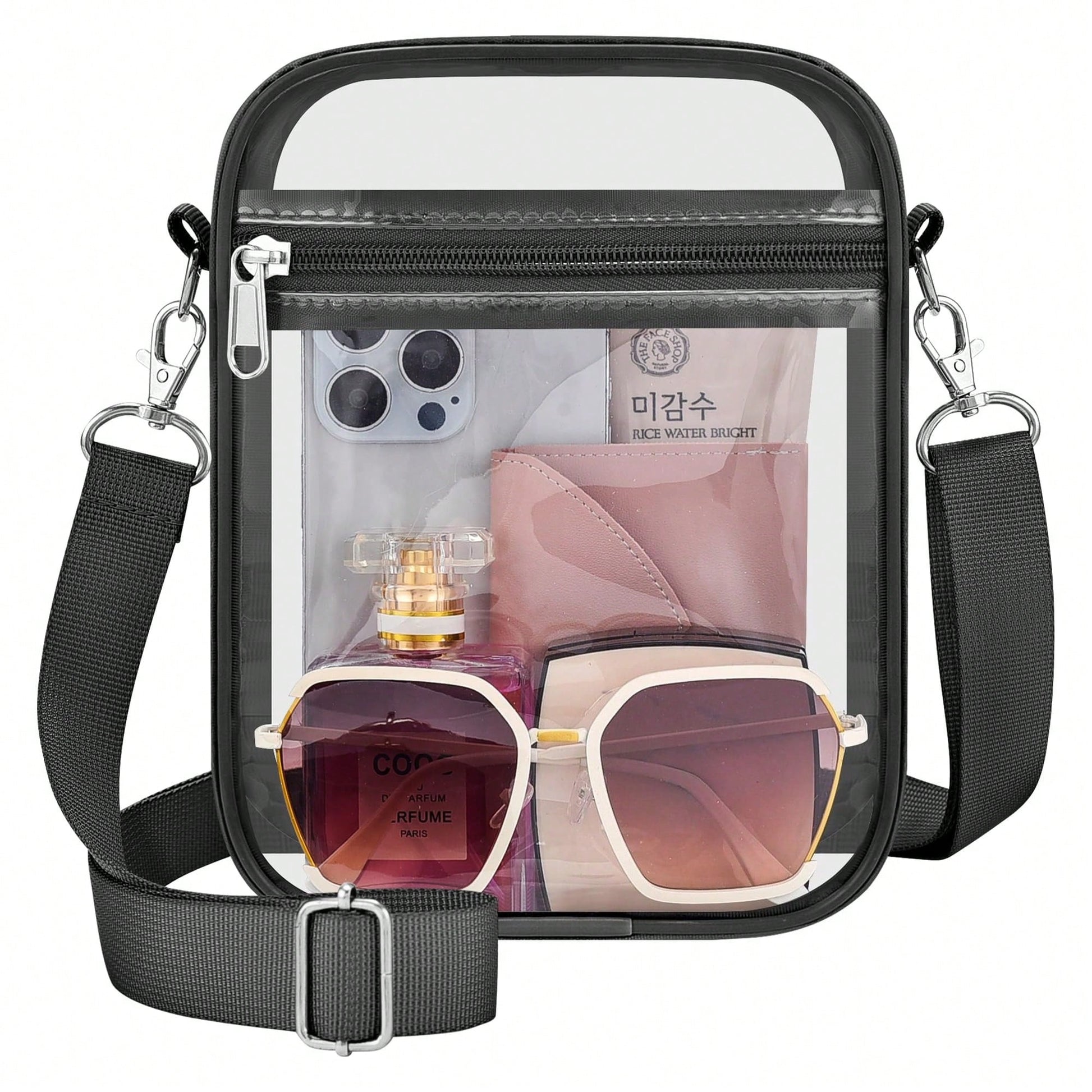 Sporting Clear Bag-Clear For Women Crossbody Messenger Bag For Concerts Sporting Events ﻿