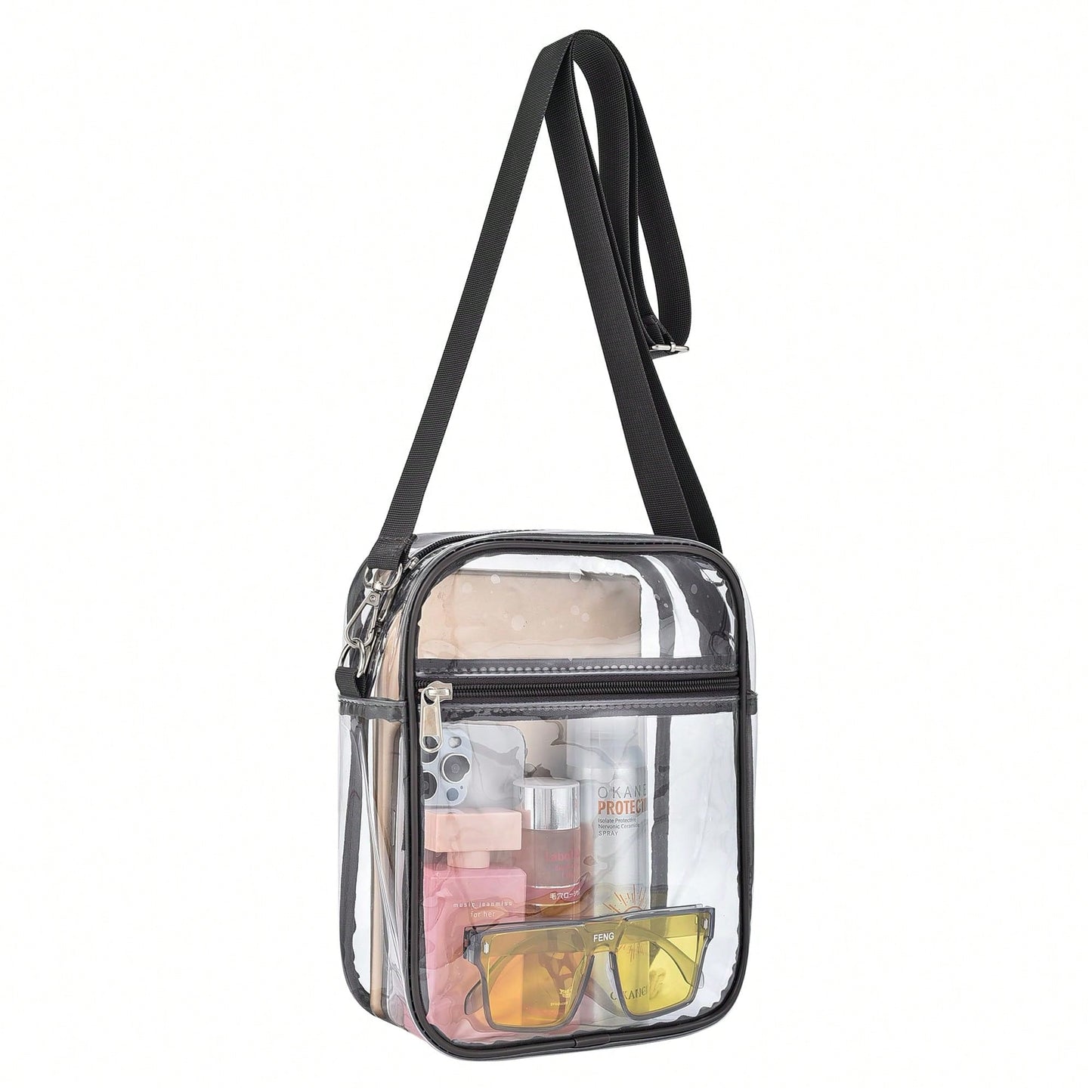 Sporting Clear Bag-Clear For Women Crossbody Messenger Bag For Concerts Sporting Events ﻿