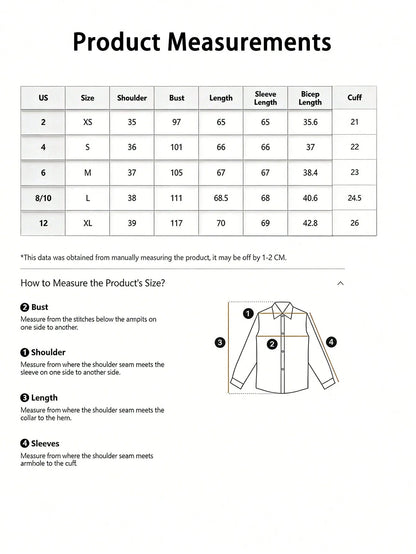 Spring/Summer Fashion Women's Red Heart Random Print Pattern Lapel Long Sleeve Pearl Decor Button Shirt, Suitable For Daily Wear