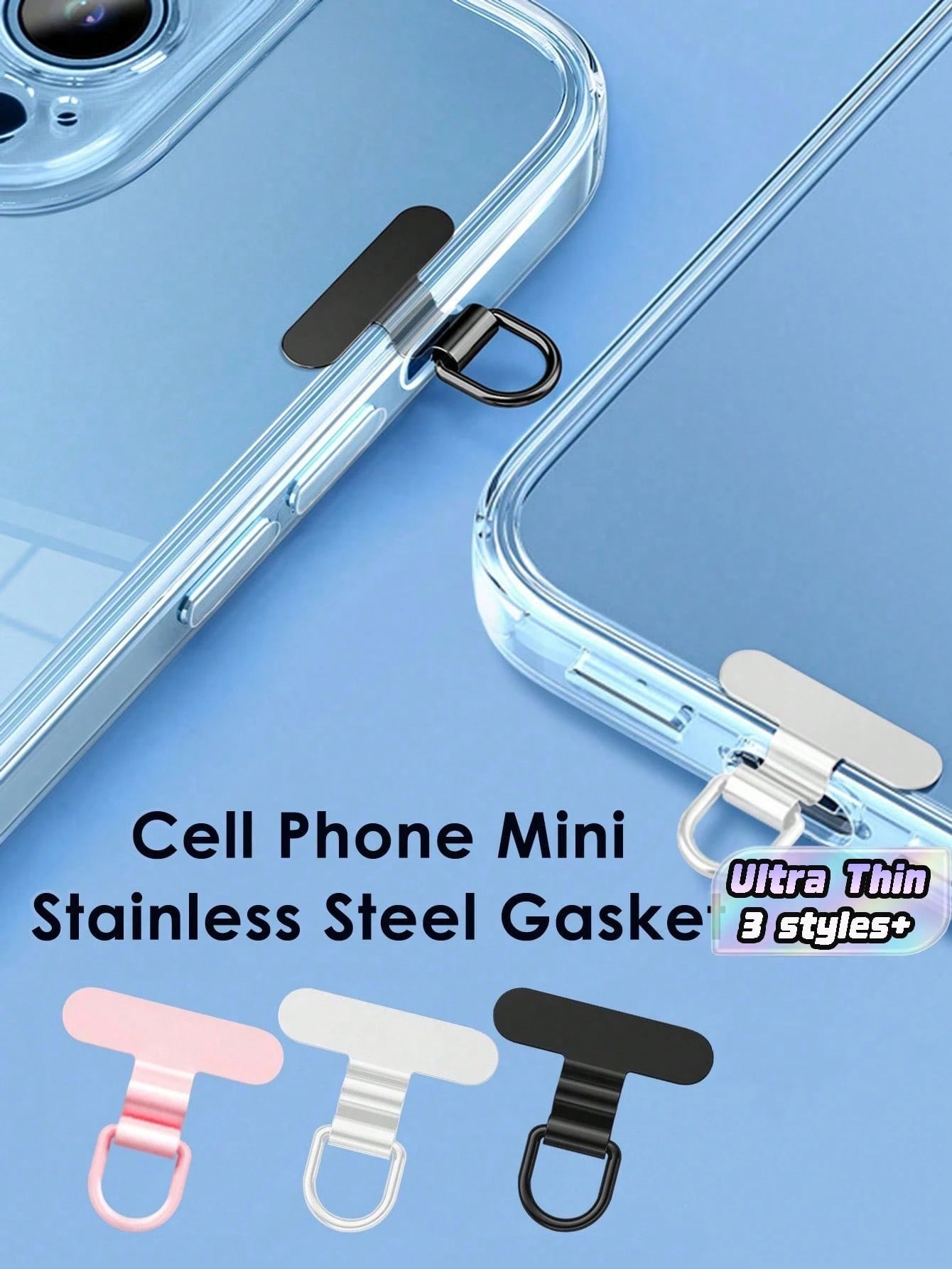 Stainless Steel Mini Spacer Clip Side Mount Connector For Phone
