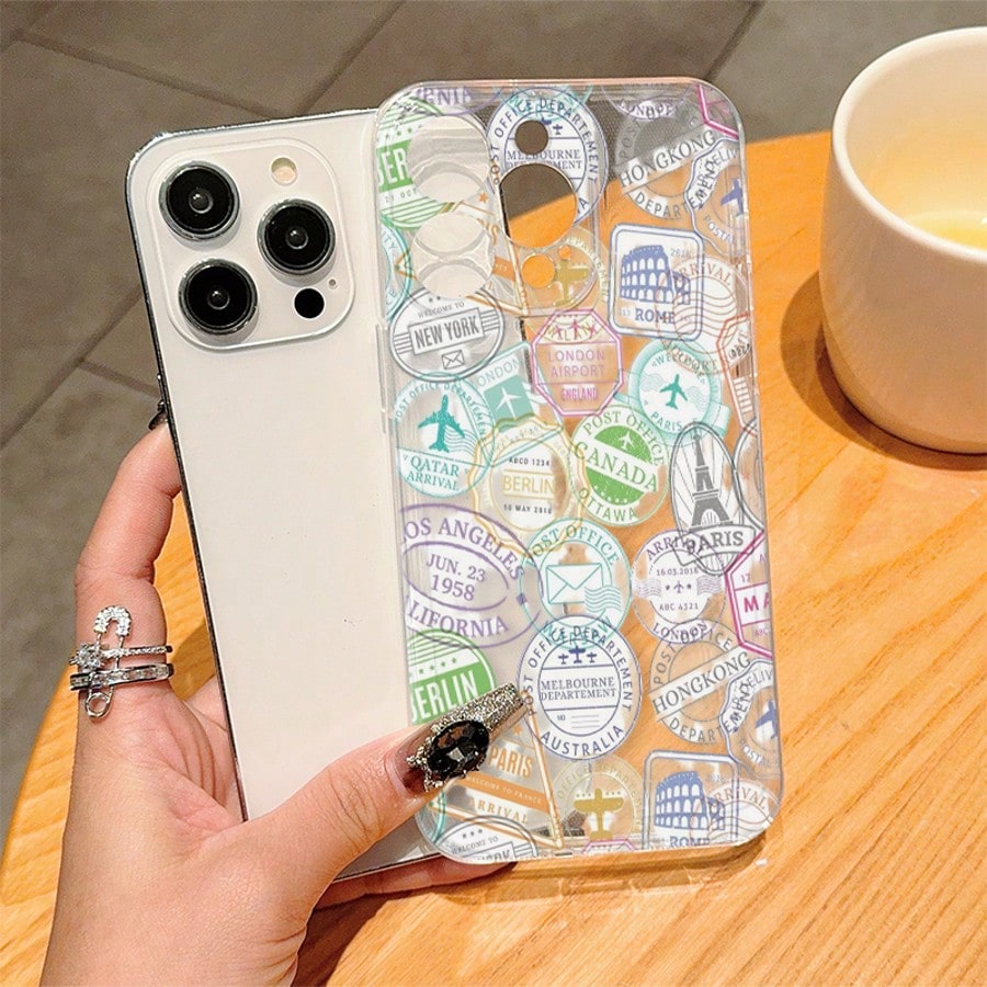 Stylish & Transparent TPU Phone Case, Compatible With Apple,/Redmi, Nothing, INFINIX Models, Ideal As Birthday Or Christmas Gift For Couples, Girlfriends, Daughters, Teens