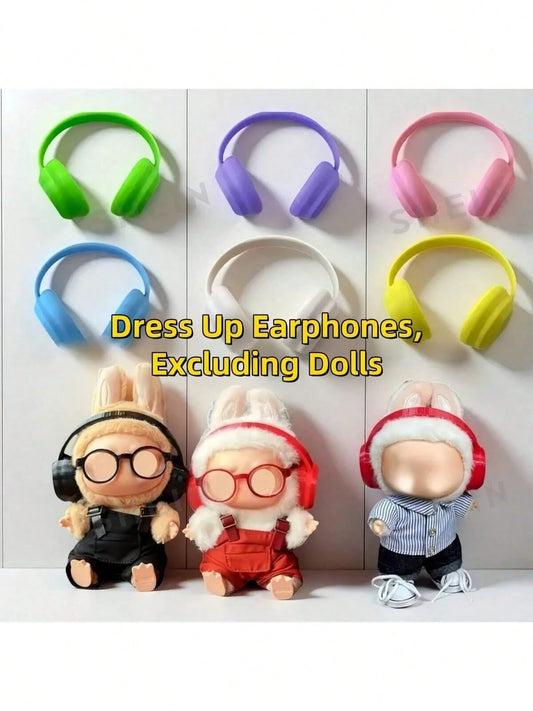Suitable For 6.69-Inch Doll Headphones, Glasses And Shoes, Compatible With Multiple Colors, Stylish Accessories For Play & Collecting, Playful Design, Durable Plastic