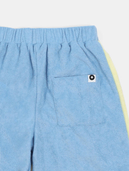 SUMWON Boys Comfort Elastic Waist Relaxed Fit Cargo Pants With Side Panel Details Casual Drawstring Pull On Bottoms