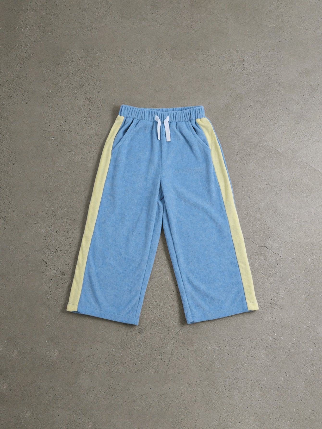SUMWON Boys Comfort Elastic Waist Relaxed Fit Cargo Pants With Side Panel Details Casual Drawstring Pull On Bottoms