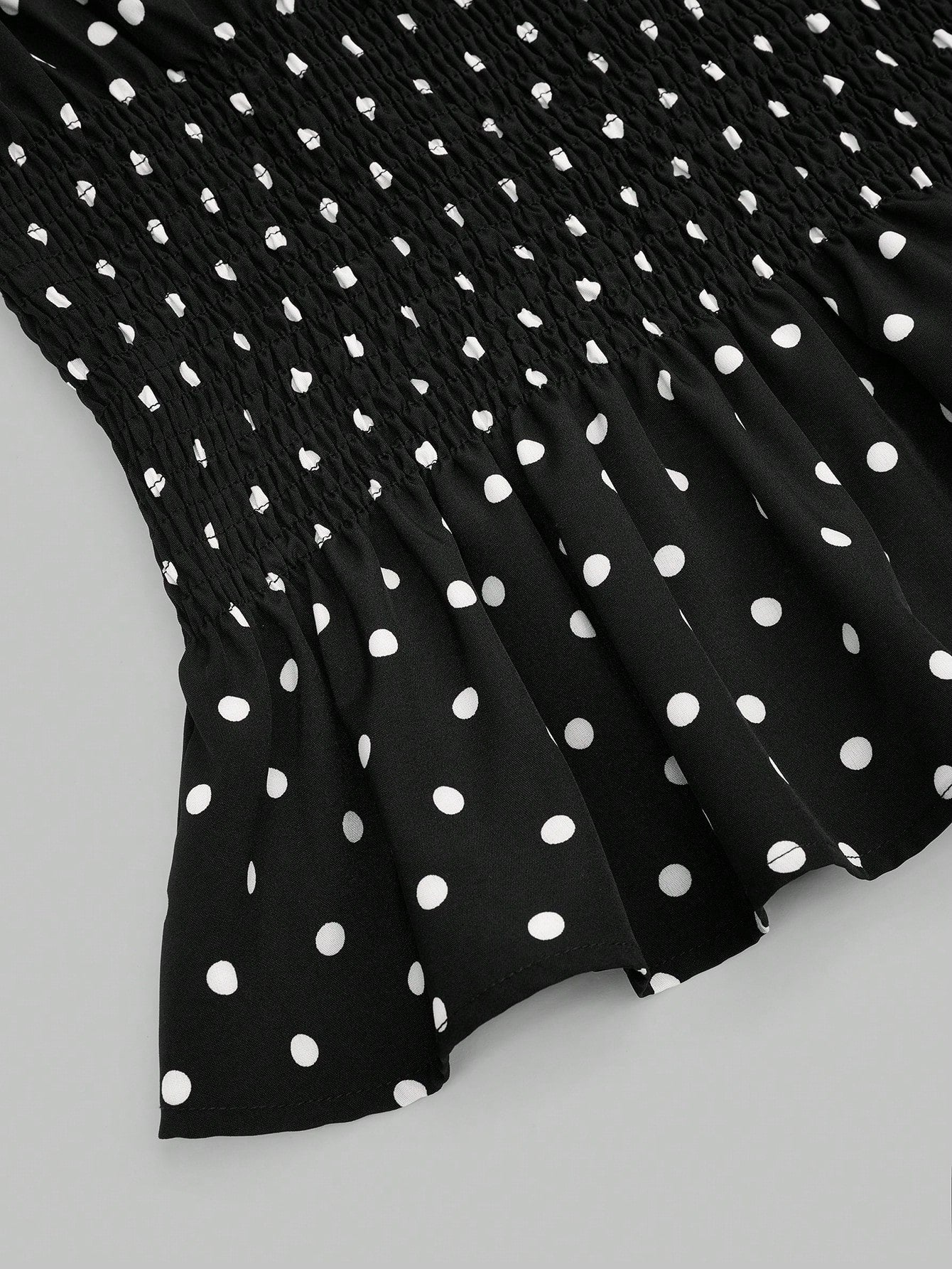 Sweetra Plus Size Women's Vintage Elegant French Cute Black & White Polka Dot 1920s Flapper Bow Strap Waist Cinched Camisole,Summer Everyday Top