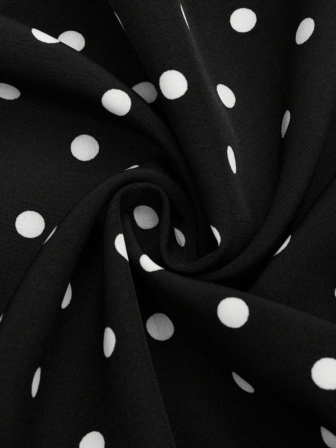 Sweetra Plus Size Women's Vintage Elegant French Cute Black & White Polka Dot 1920s Flapper Bow Strap Waist Cinched Camisole,Summer Everyday Top