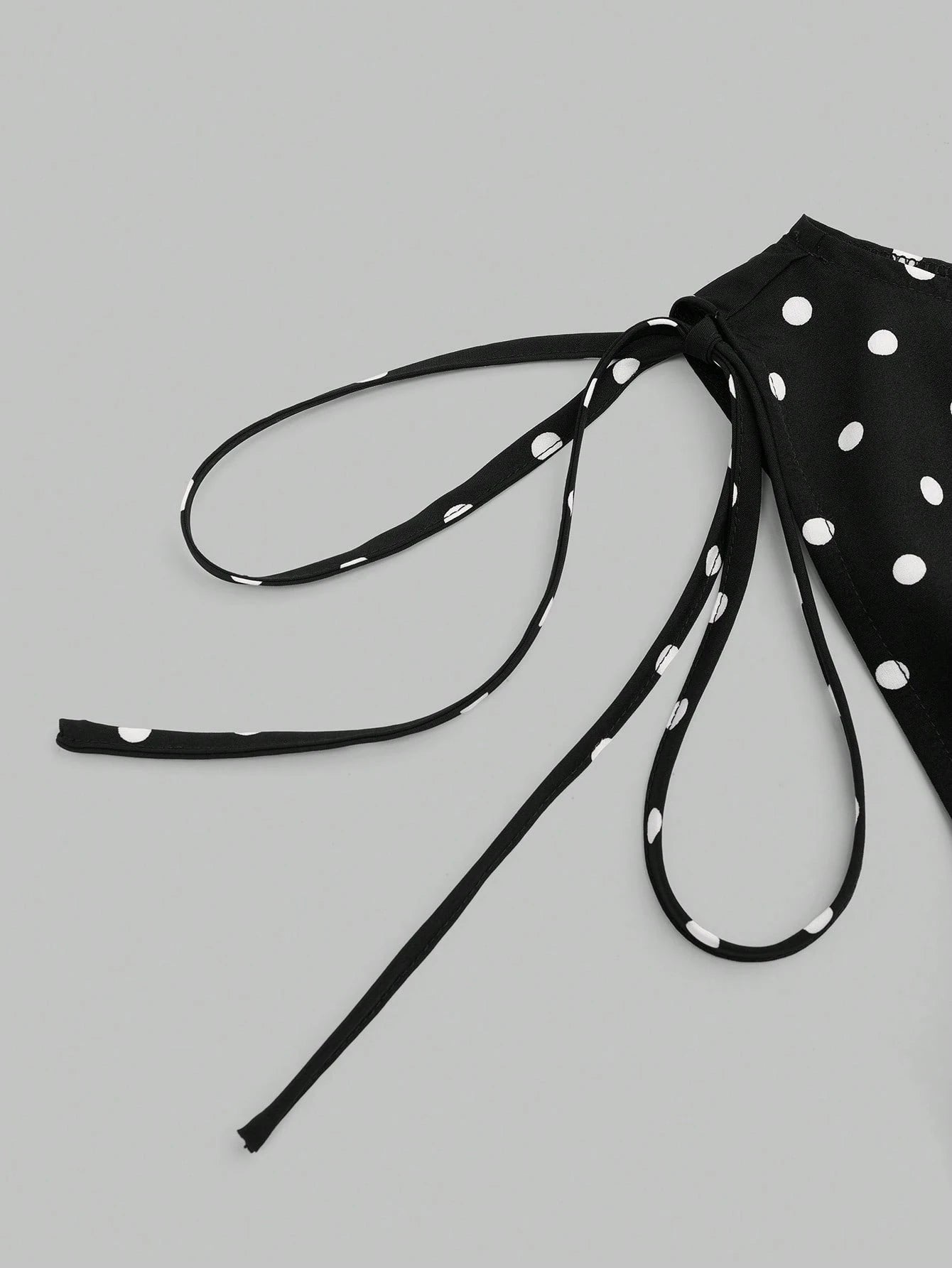 Sweetra Plus Size Women's Vintage Elegant French Cute Black & White Polka Dot 1920s Flapper Bow Strap Waist Cinched Camisole,Summer Everyday Top