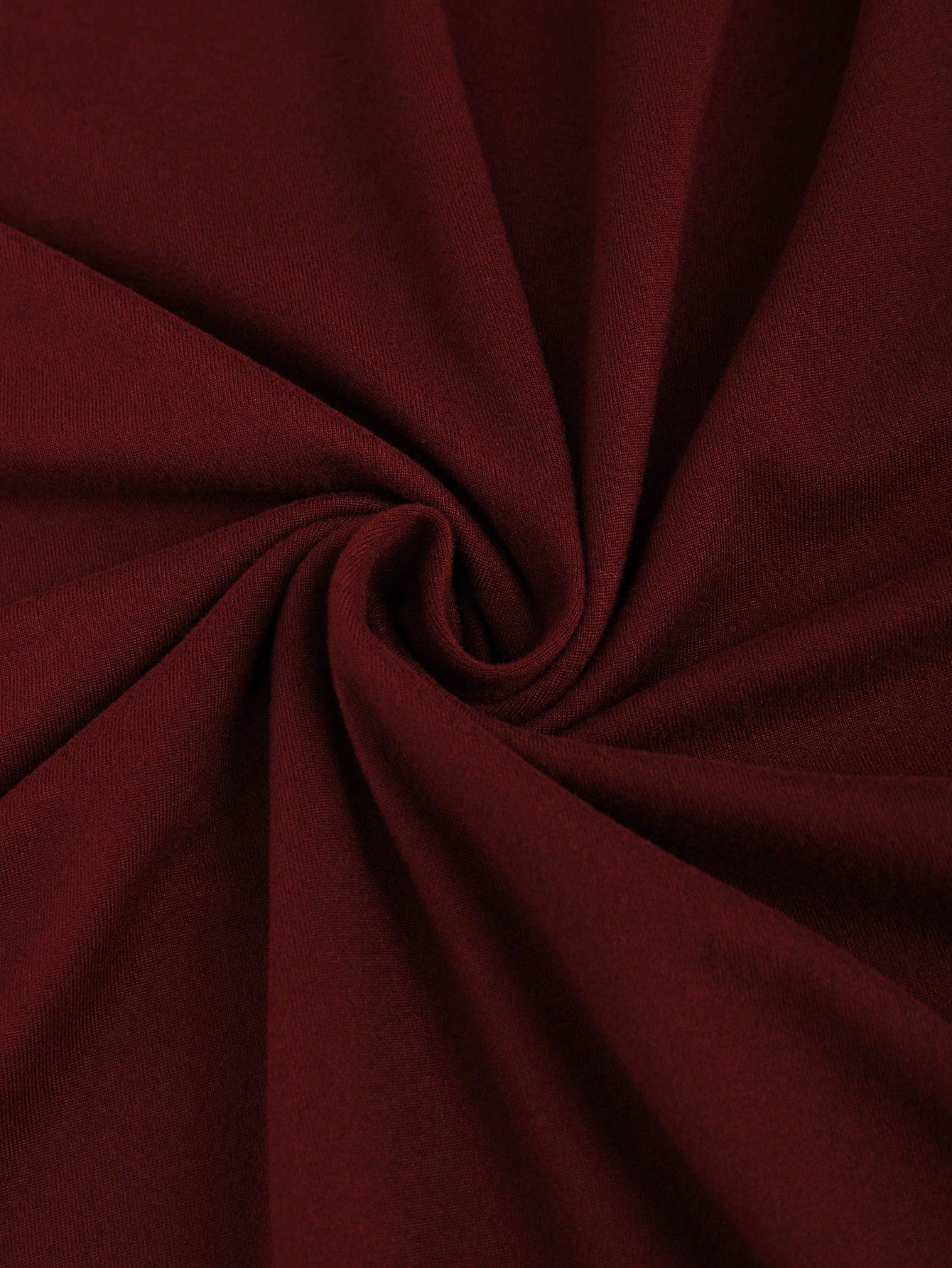 Sweetra Solid Color Pleated Circular Decor Strapless Sleeveless Burgundy Dress Maxi Women Outfit