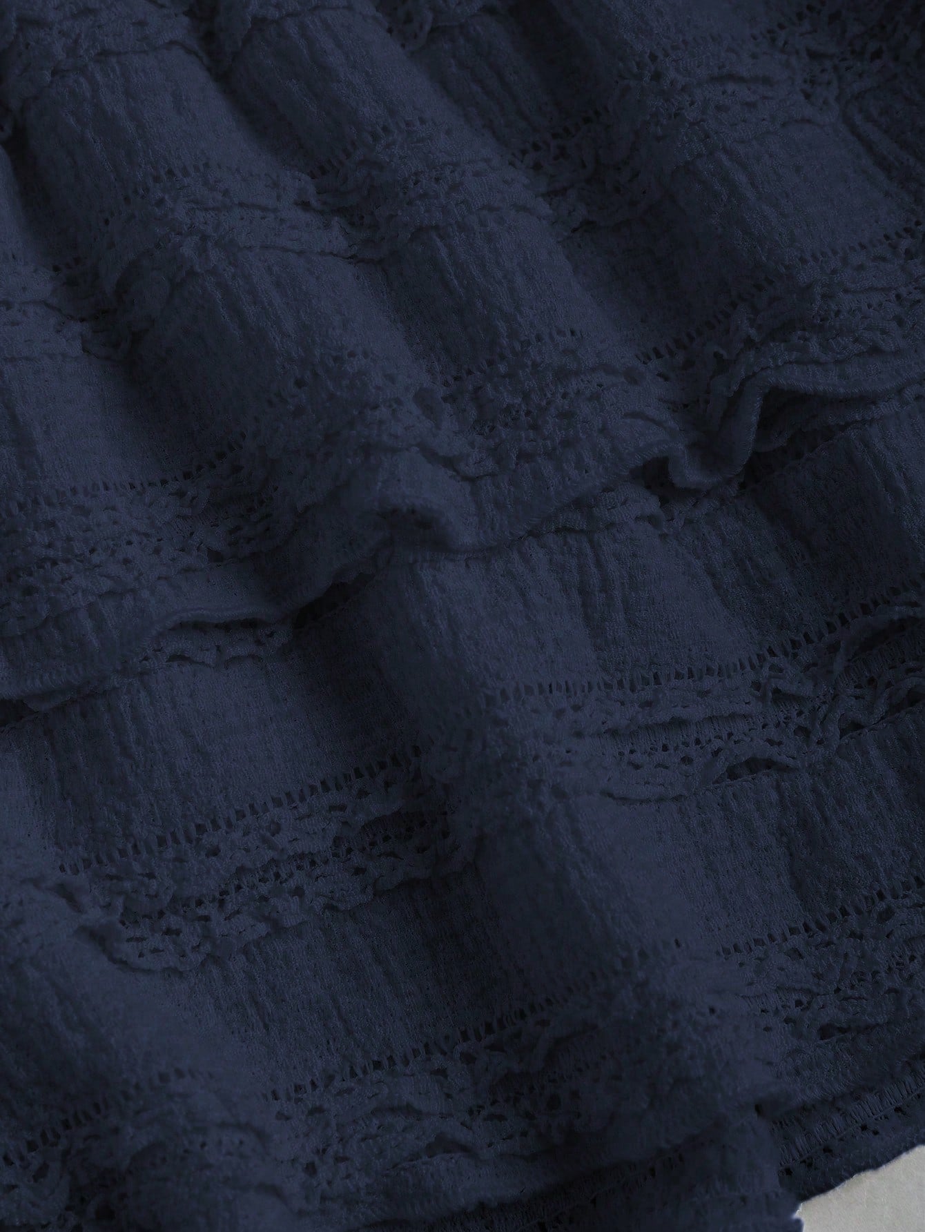 Sweetra Solid Color Ruffle Trim Double Layered Hem Skirt, Casual & Resort Y2K Mini Short Skirt