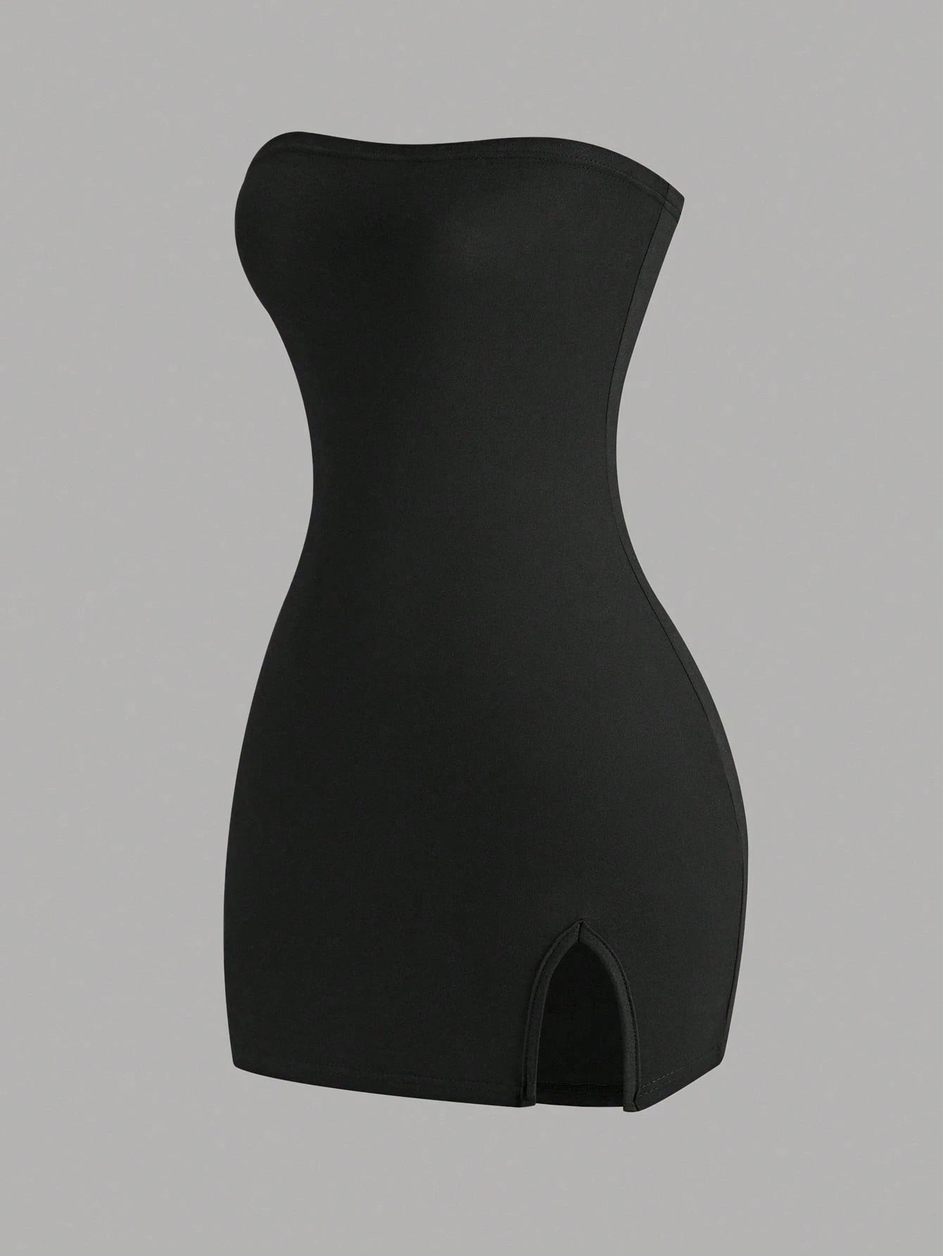 Sweetra Women'S Black Strapless Dress Mini Short Women Outfit