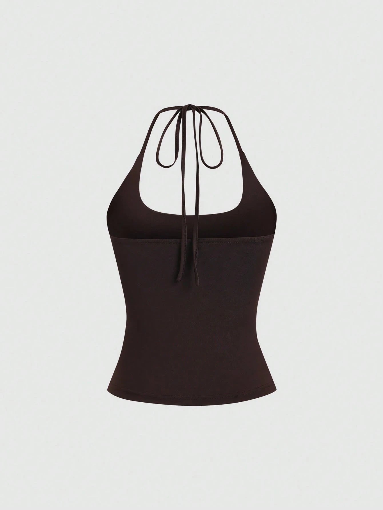 Sweetra Women's European And American Fashion Casual New Summer Slimming Fit Halter Neck Elegant Backless Commute Casual Fitness Versatile 3-Piece Set Top