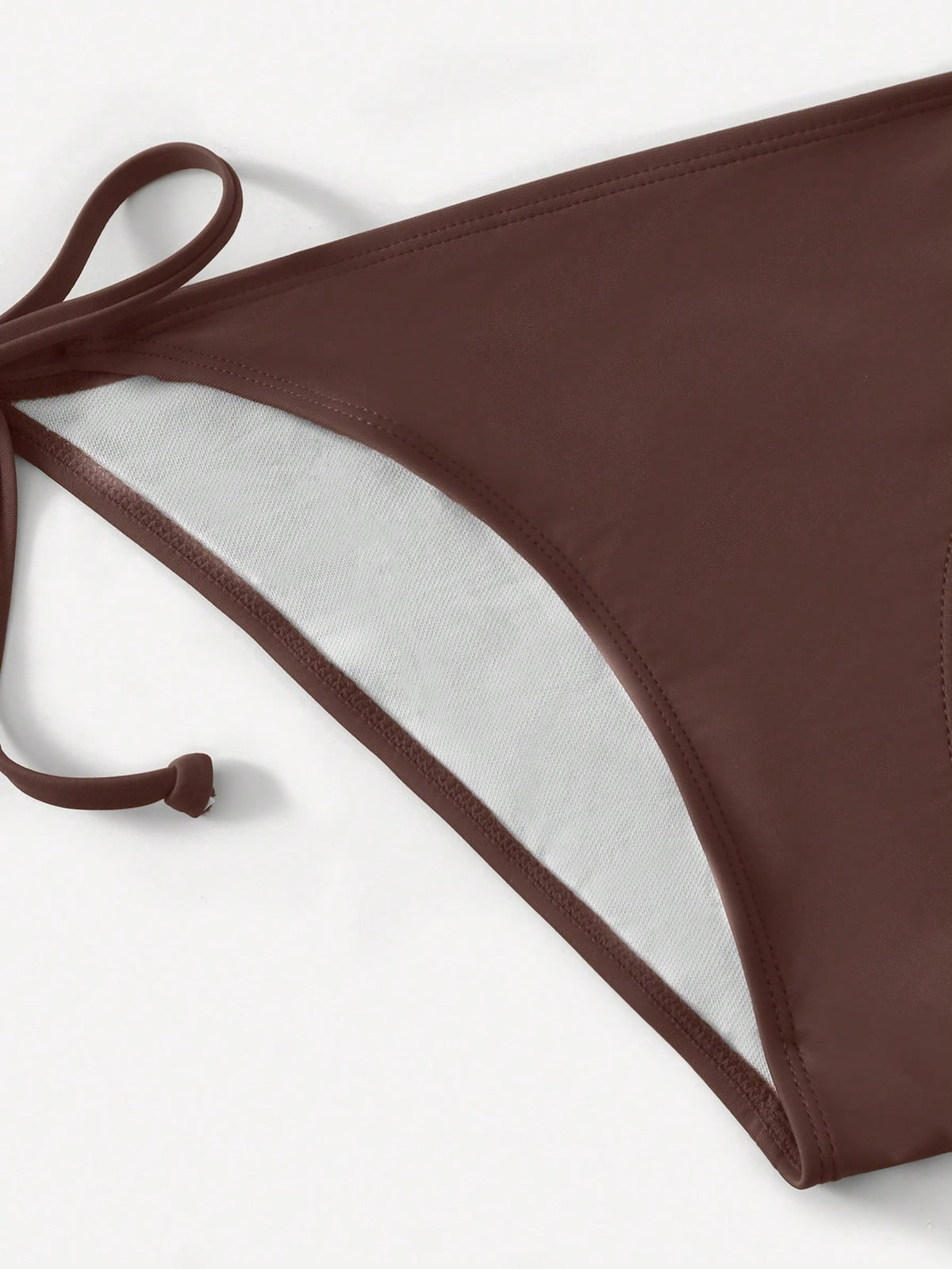 Swim Basics Vacation Beach Solid Color Bikini Set Summer