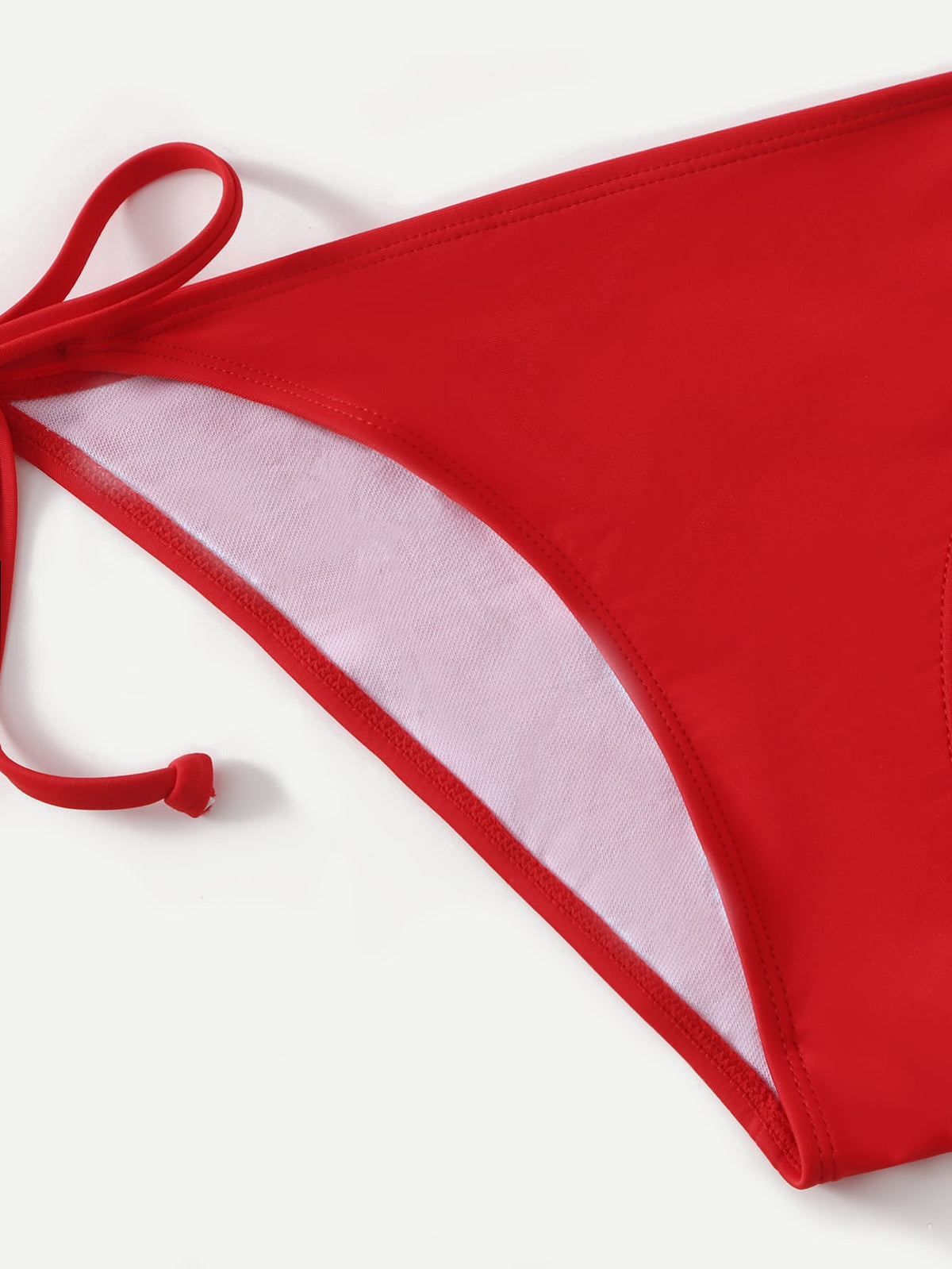 Swim Basics Vacation Beach Solid Color Bikini Set Summer