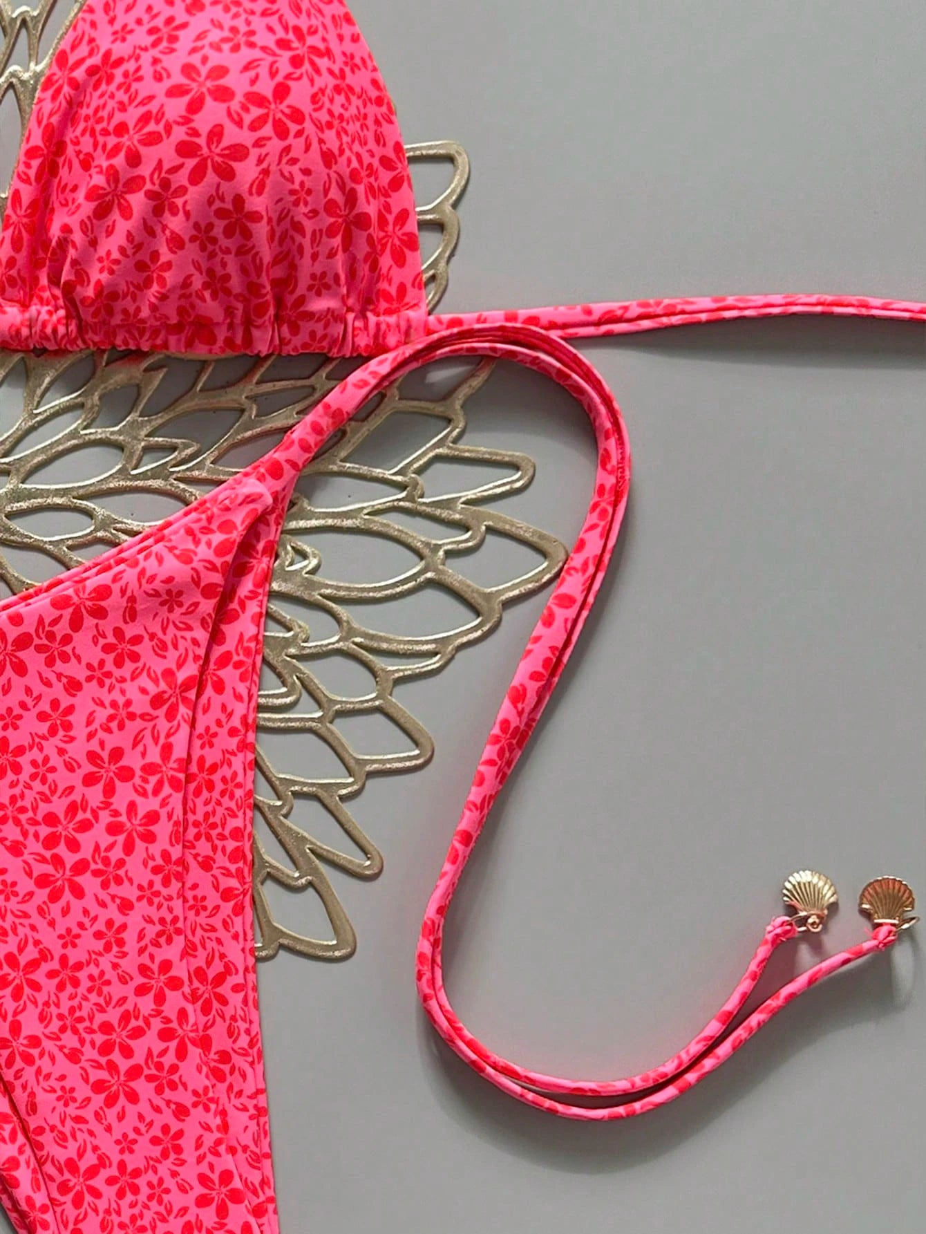Swim Mod 2026 Spring/Summer Fashionable Sexy & Slimming Bikini Swimwear With Shell Decor, Ideal For Beach Vacation