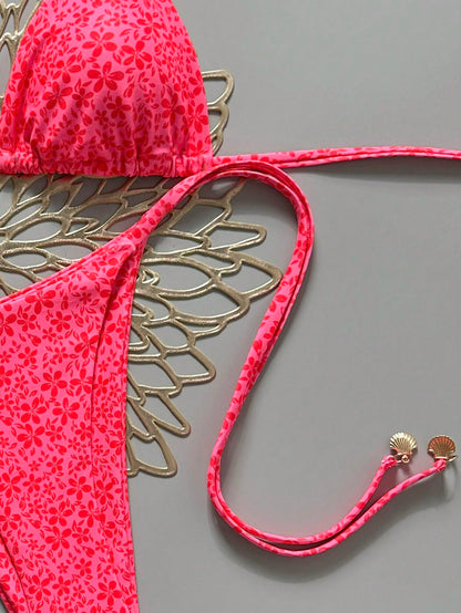 Swim Mod 2026 Spring/Summer Fashionable Sexy & Slimming Bikini Swimwear With Shell Decor, Ideal For Beach Vacation