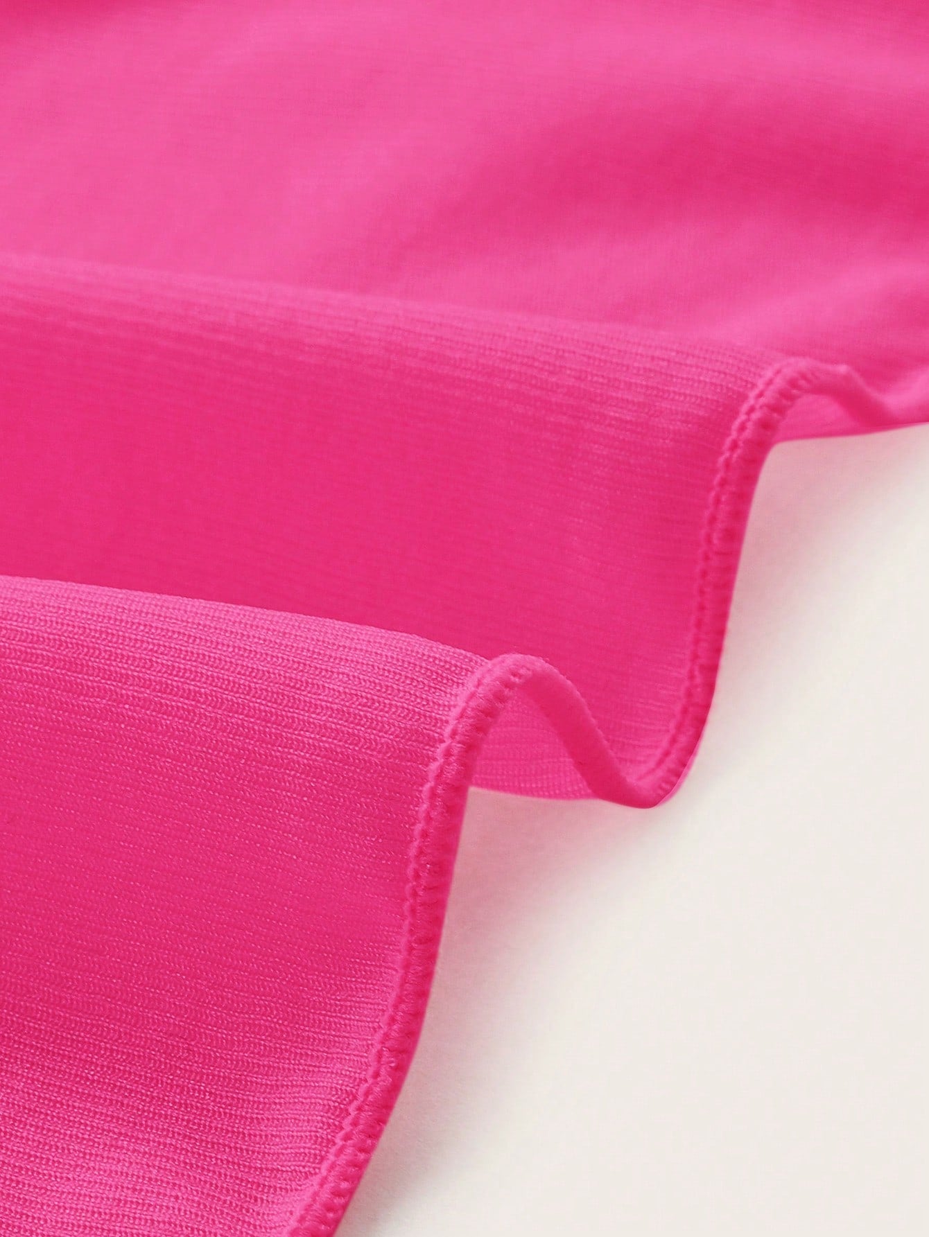 Swim Mod Women's Hot Pink Sheer Fabric Plain Regular Length Sexy Sarong Cover Up