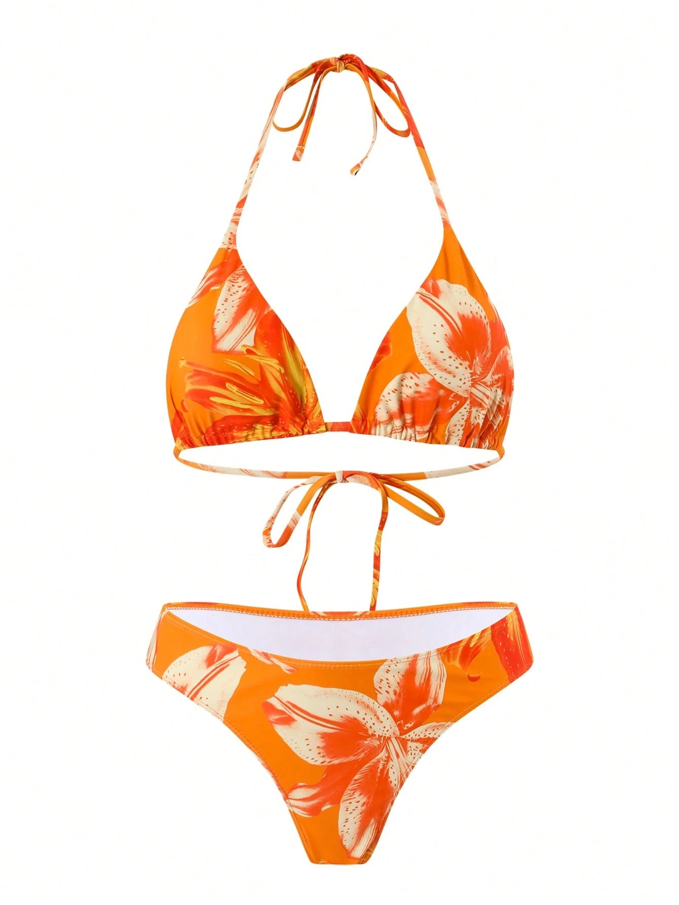Swim Oasis 2026 Spring/Summer New Women's Plus Size Fashion Sexy Random Digital Print Two-Piece Swimsuit Set + One-Piece Dress Premium Beachwear Set