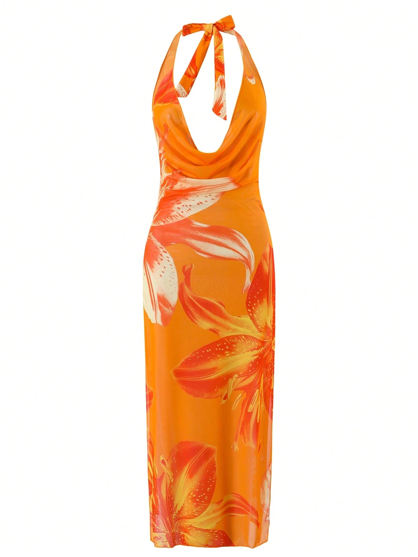 Swim Oasis 2026 Spring/Summer New Women's Plus Size Fashion Sexy Random Digital Print Two-Piece Swimsuit Set + One-Piece Dress Premium Beachwear Set