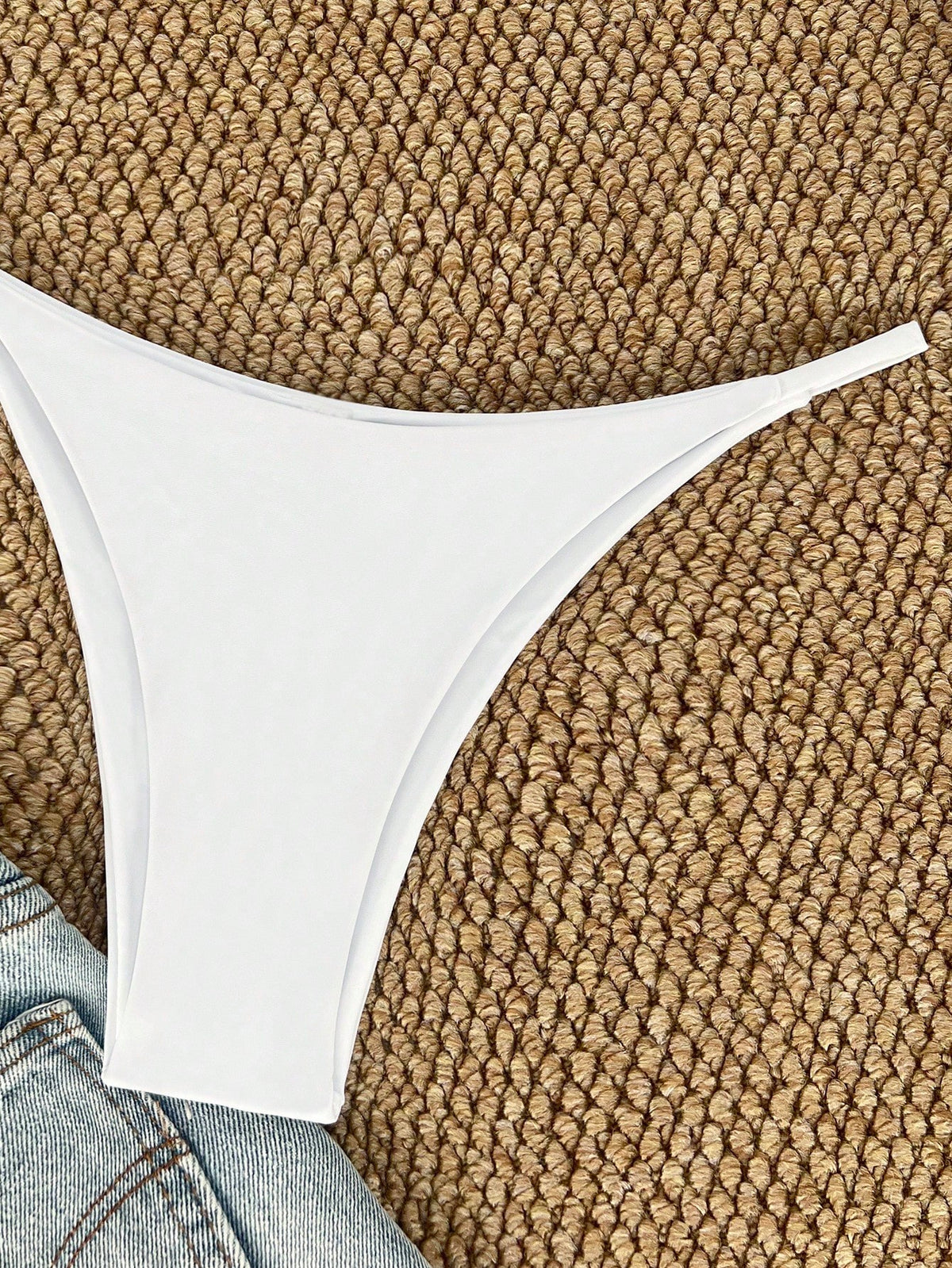 Swim Summer Beach Solid Bikini Bottom